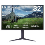 LG UltraGear | 32GS85Q-B | 32 in | Nano IPS | QHD 2560 x 1440 at 180 Hz | 350 cd/m²