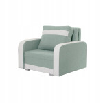 Fotelis su miegojimo funkcija Bellezza Condi, žalias/baltas