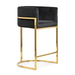 Baro kėdė Wood Garden Casino, juoda