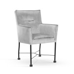 Valgomojo kėdė Wood Garden Corvus, pilka