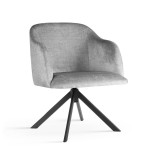 Valgomojo kėdė Wood Garden Danez Twist, pilka