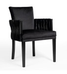 Valgomojo kėdė Wood Garden Elis, juoda