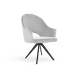 Valgomojo kėdė Wood Garden Goda Twist, pilka