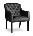 Valgomojo kėdė Wood Garden Santi, juoda