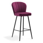 Baro kėdė Wood Garden Shelly, violetinė