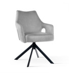 Valgomojo kėdė Wood Garden Vesper, pilka