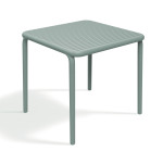 Sodo stalas Ferne Brene Verde plastikinis žalias 79x79 cm