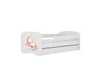 Vaikiška lova be čiužinio ir stalčiaus Kocot Kids BabyDreams White dream, 180x80cm, balta