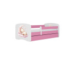 Vaikiška lova be stalčiaus su čiužiniu Kocot Kids BabyDreams Pink dream 160x80 cm, rožinė