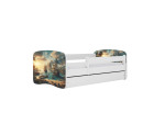 Vaikiška lova be čiužinio, su stalčiumi Kocot Kids BabyDreams White ship, 180x80 cm, įvairių spalvų