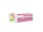 Vaikiška lova be čiužinio ir stalčiaus Kocot Kids BabyDreams Pink mermaid, 160x80cm, rožinė