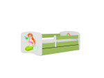 Vaikiška lova be čiužinio ir stalčiaus Kocot Kids BabyDreams Green mermaid, 160x80cm, žalia