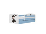 Vaikiška lova be čiužinio ir stalčiaus Kocot Kids BabyDreams Blue Wednesday, 140x70cm, mėlyna