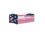 Vaikiška lova be čiužinio, su stalčiumi Kocot Kids BabyDreams Pink cosmos, 140x70 cm, rožinė