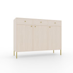 Komoda ADRK Furniture Tili 3D 3S, smėlio spalvos