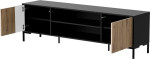 Cama MERCI RTV televizoriaus spintelė 180 x 40 x 53,5 cm – juoda / Artisan ąžuolas