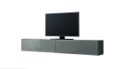 TV spintelė Halmar Vigo Glass pilka pakabinama, stiklas, 180 cm