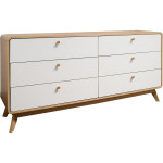 Komoda Notio Living, ruda/balta