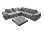 Lauko baldų komplektas VEGA CAFFE Corner, Light Grey