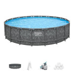 Karkasinis baseinas Bestway APX 365, 671cm x 132cm, su filtru