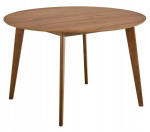 Roxby apvalus valgomojo stalas 105 cm – moderni juodo ąžuolo elegancija iš „Actona“