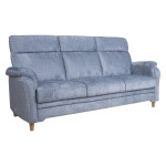 Sofa Home4you Ingrid pilkai melsva 3 vietų moderni aukšta atlošas