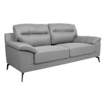 Trivietė sofa Home4You Enzo, pilka