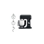 Kenwood Kmix planetinis virtuvės kombainas 1000w, 6 greičiai, juodas