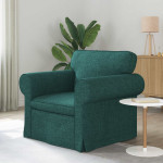 Sofa Tamsiai žalia 215 x 82 x 80 cm audinys