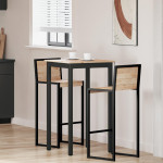 Baro stalas Natūrali 60 x 60 x 105 cm Kietos pušies mediena